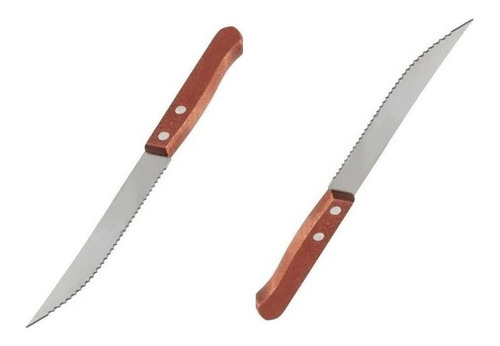 Cuchillo De Sierra 8 Pulgadas Mango Madera Acero Inoxidable