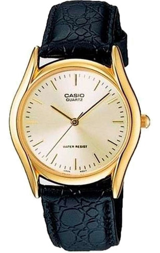 Ltp-1094q-7ardf - Reloj Casio Pulso Cuero Caja Dorado