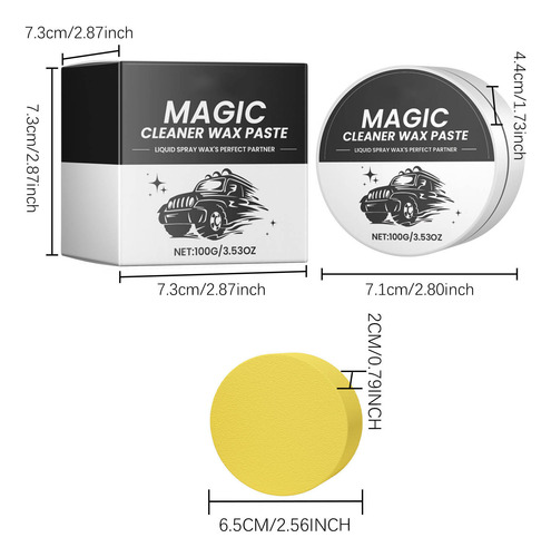 Conjunto De Cera De Carro G Car Wax + Cleaning Paste Para Po