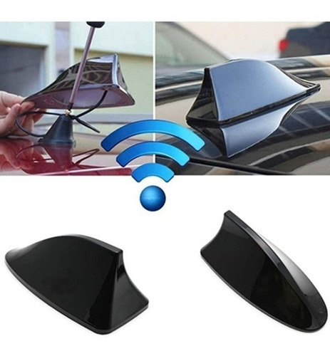 Antena Tiburon Shark Real Conexion Radio Blanca Power A126
