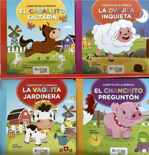 Cuentos De La Granja Caja Contenedora Con 4 Libros