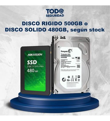 Imagen 3 de 6 de Kit Seguridad Dvr 8ch Hikvision Full Hd + 8 Camaras + Disco