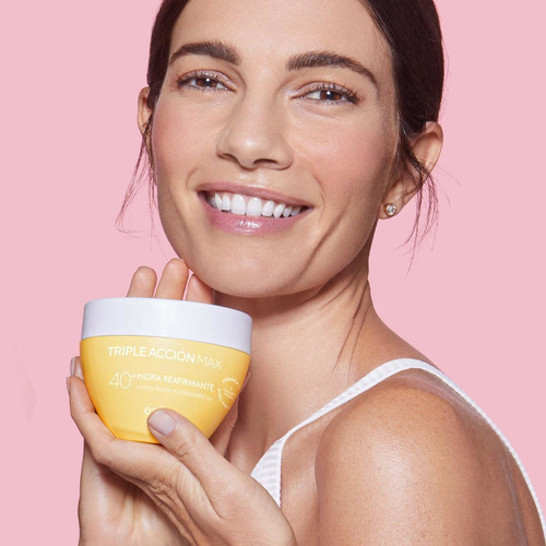 Imagen 5 de 5 de Crema Facial Hidra Reafirmante Triple Acción 40+ Ésika 120g