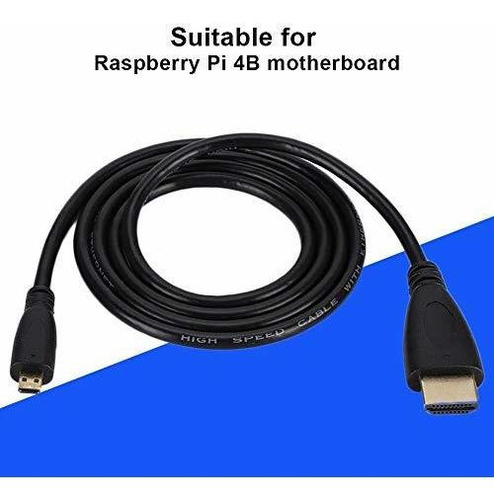 Cable Hdmi Micro Para Raspberry Pi 4b 3.3 ft