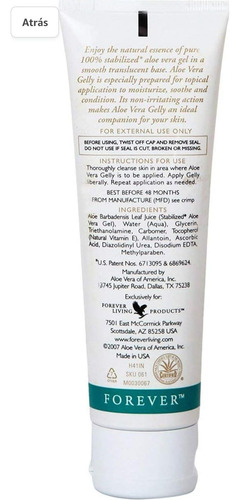 Aloe Vera Gelly Forever Living Gel De Sábila X 1 Unidad Aloe Vera Gelly – Gel De Sabila