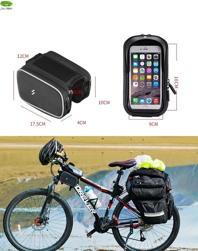 Bolso Porta Celular Bicicleta Alforja Morral Estuche Maletín