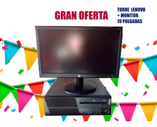 Cpu Lenovo Con Procesador Amd Fx 4100 Ram 8gb Ddr3 + Monitor