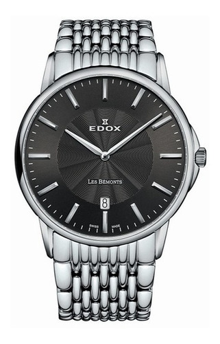 Reloj Edox Les Bemonts Slim Hombre Suizo Zafiro 56001 3m Gin