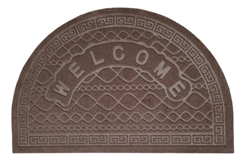 Alfombra Felpudo De Entrada Goma 57x37cm Brown  Sheshu Home