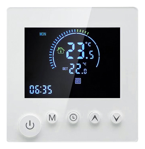 Termostato De Pared Programable Ntc Sensor Lcd Táctil Calefa