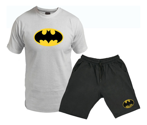 Conjunto Remera Y Short Corto Bermuda De Batman