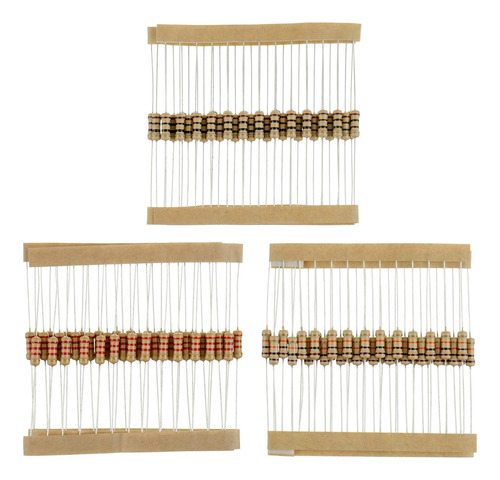Kit De Resistores Bojack 1000 Unidades De 25 Valores De 1 Oh
