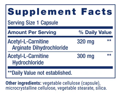 Supplement Life Extension Acetil-l-carnitina Arginato 90 Cáp
