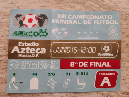 Entrada Mundial 1986