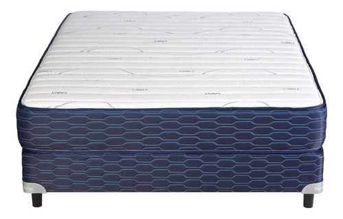 Sommier Sport 140cm X 190cm 2 Plazas Suavestar Espuma Color Celeste