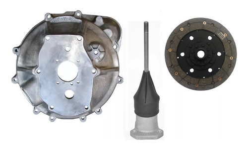 Flange Willys 6 Cil Jeep X Câmbio Chevete + Alavanca + Disco