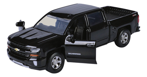 2017 Chevrolet Silverado 1500 Lt Z71 Negra 1:43 Motormax