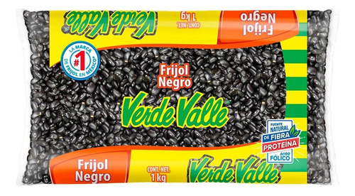 2 Pza Frijol Negro Verde Valle 1 Kg