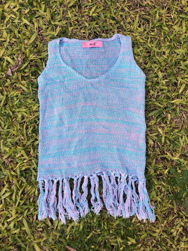 Chaleco Sweater Muaa De Hilo Colores Pasteles (68)
