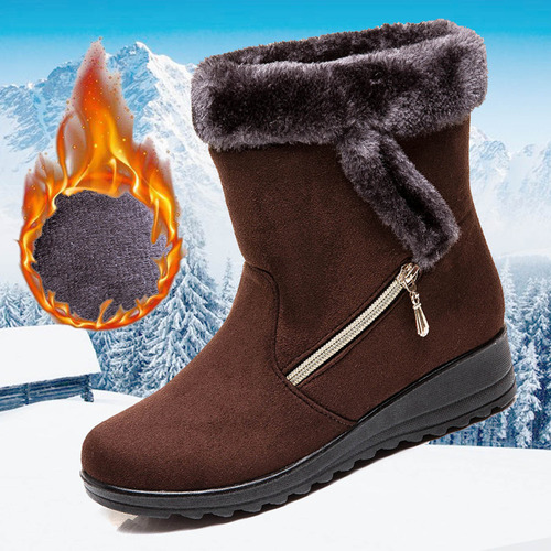 Zapatos De Invierno, Botas De Nieve Cálidas Para Mujer, Con