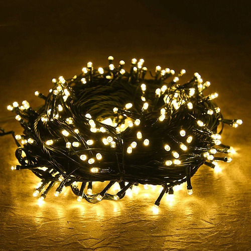 Imagem 6 de 9 de Cordão 300 Leds Prova D'água Branco Quente 30 Metros Bivolt