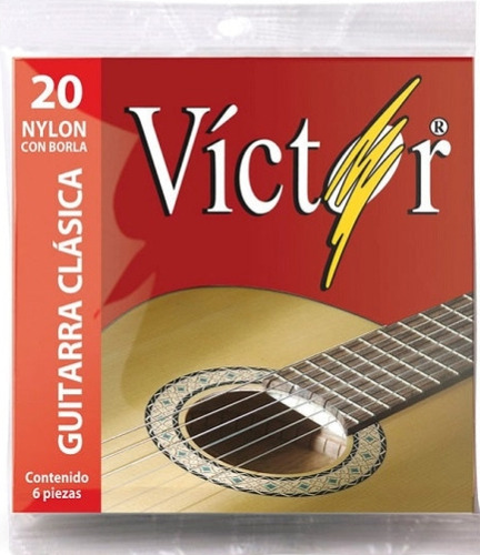 Cuerdas Victor 20 Nylon Borla