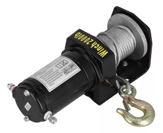 Winch Electrico 2000lb 6m Cable Jeep Wrangler Atv 12v Grúas