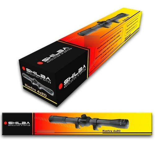 Imagen 2 de 6 de Mira Telescopica Shilba 4x20 Rimfire Agente Oficial