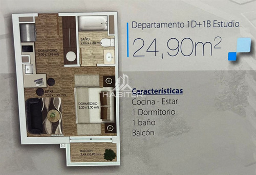 Departamento En Venta De 1 Dorm Tipo Estudio. En Los Angeles