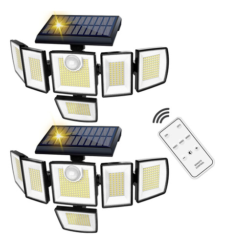 Yofoths Luces Solares Para Exteriores, 6 Cabezales, Luces De