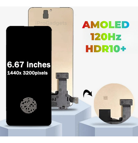 Pantalla Táctil Amoled Para Xiao Mi Poco F6 Pro 23113rkc6g