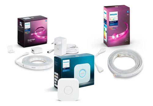 Pack Philips Hue Tira Led + Tira Led Extensora + Bridge Hue