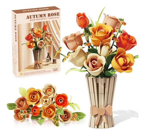 Bloques De Construcción Con Forma De Ramo De Rosas, Modelo E