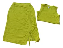 Comprar Pollera O Falda Infantil Largacon Frunce Mas Top Conjunto