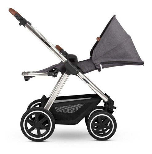 Carrinho De Bebê Abc Design Samba Asphalt Cor Cinza Cor do chassi Prata