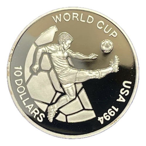 Moneda Mundial Usa 1994 Fiji Acabado Espejo Proof Plata (Usado)