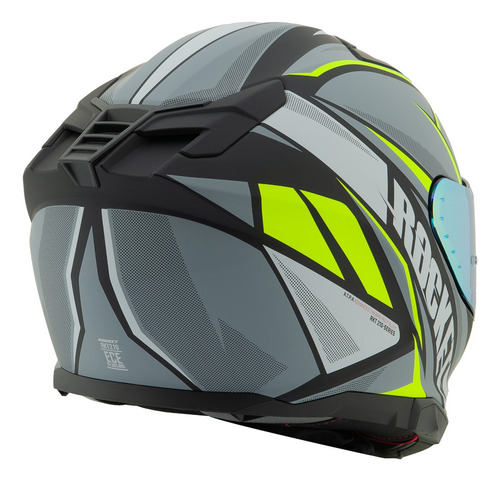 Casco Integral Joe Rocket Rkt210 Reactor + Mica Iridium Gris Oscuro Lisa M