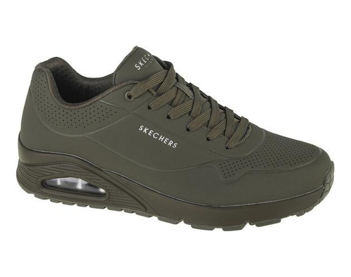 Tenis Skechers Cómodo Ligero Verde Deportivo Caballero 52458