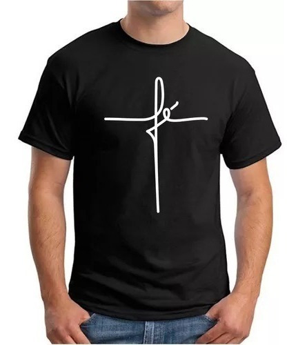 Remera Fé - Jesús - Cruz - Algodón Premium