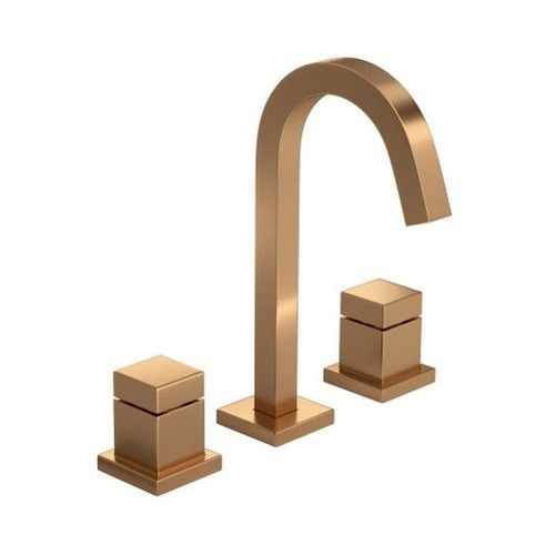 Kit Misturador E 02 Acabamentos Cubo Gold Matte Deca