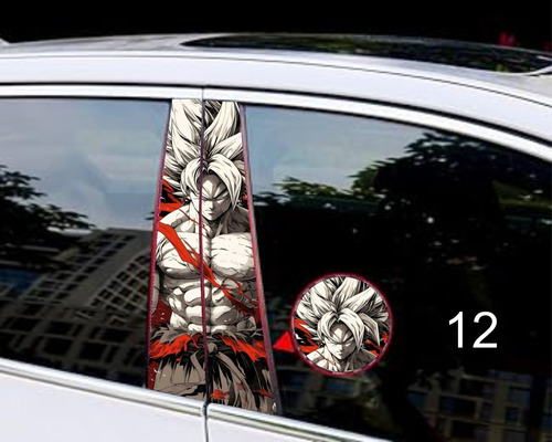 Juego D Calcomanías Para Postes Entrepiertas Para Carro (Usado)
