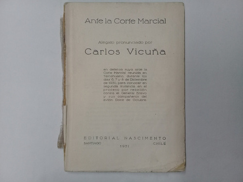 Ante La Corte Marcial - Carlos Vicuña