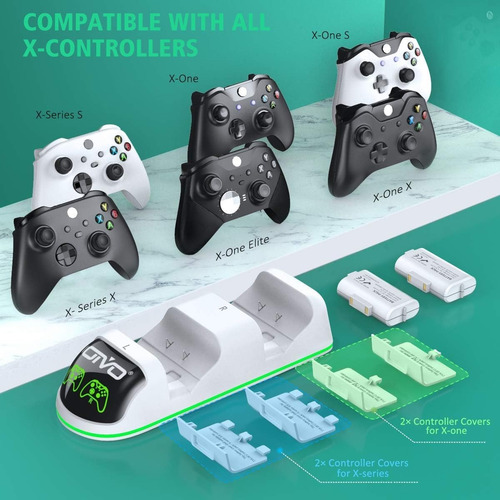 Juego De Bateria Recargable Para Xbox Con Estacion De Carga