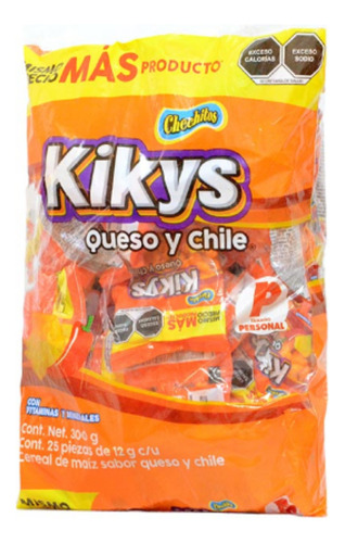 Chechi Kikys Queso Personal 25 Pz