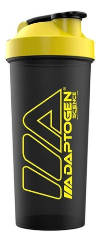 Coqueteleira Adaptogen Shaker 600ml Preto E Amarelo