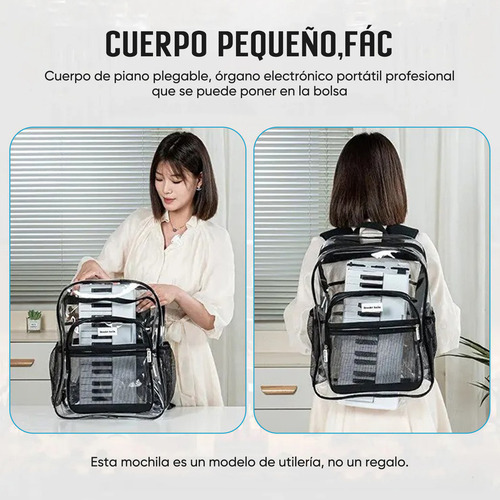 Bluetooth Midi 88 Portátil Y Plegable Teclas Teclado Musical Piano Electrónico Color Negro Marca Tielopa