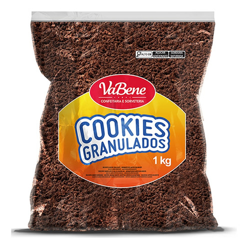 Biscoito Triturado Tipo Chocolate Oreo 1kg Cookies Vabene