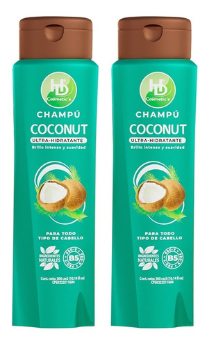 Champú Coconut By Hd Cosmetics 