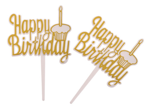 Imagen 4 de 10 de 12 Piezas Cake Toppers Para Fiesta De Cumpleaños Casa