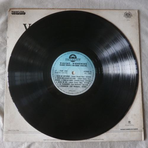 Lp Valsas Vienenses 1983 Ricardo Strauss E Orquestra, Vinil (Usado)